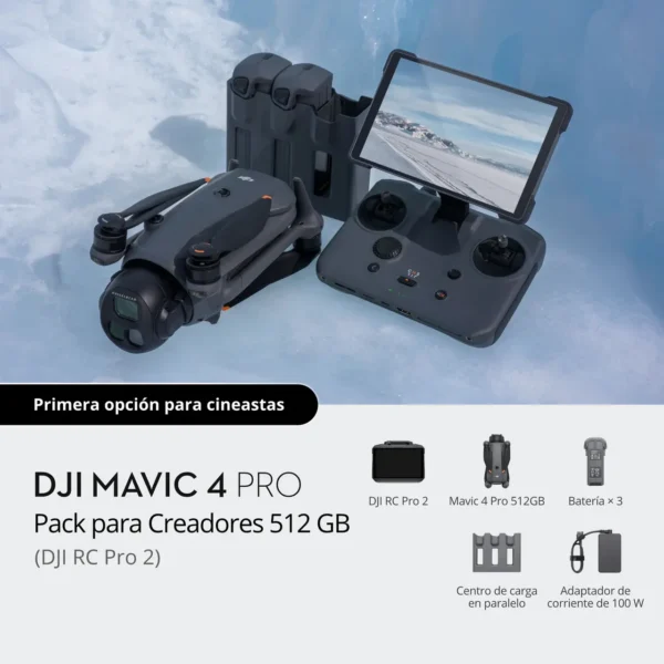 Pack para Creadores DJI Mavic 4 Pro 512 GB (DJI RC Pro 2) - Imagen 7