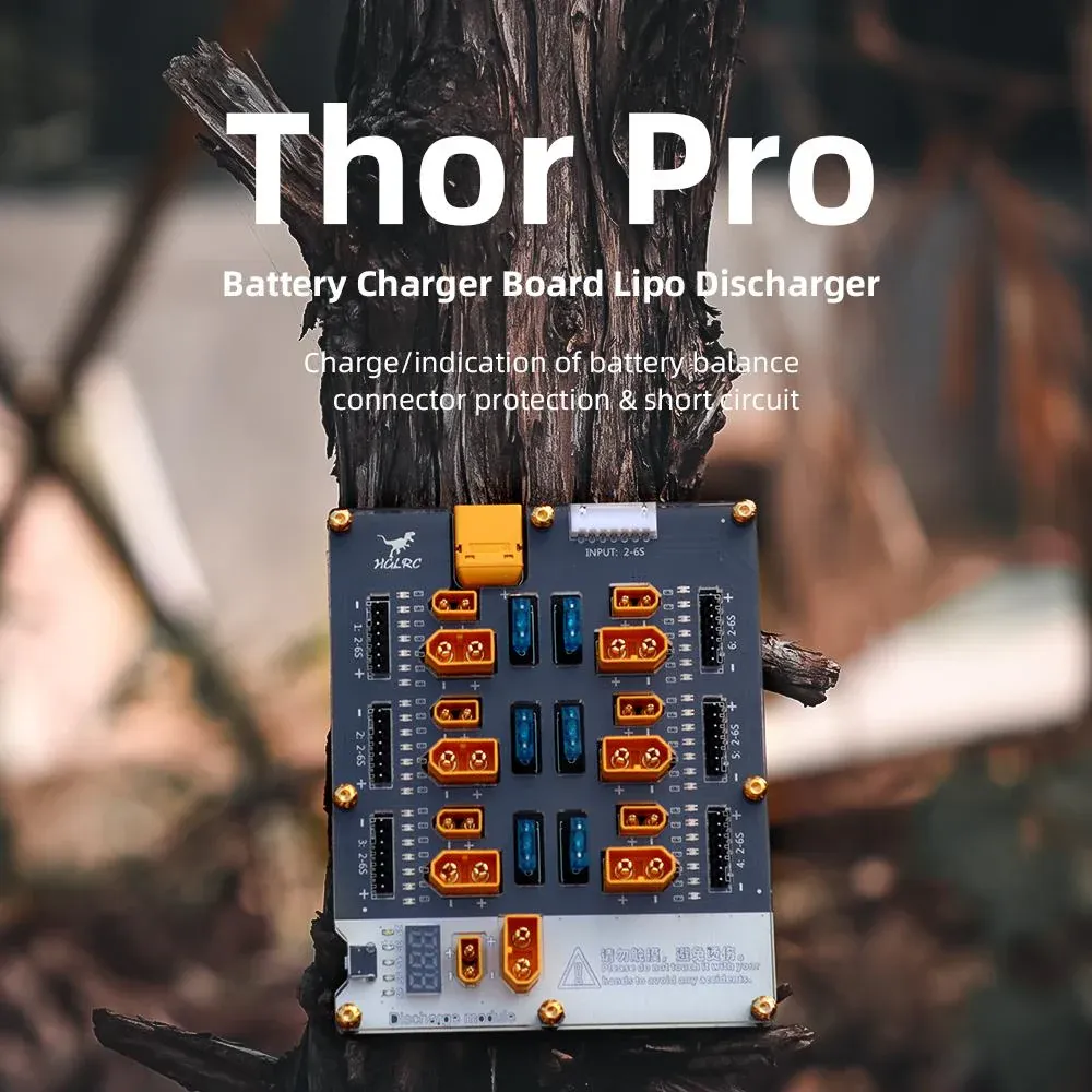 HGLRC Thor 6 Balance Charger Board Pro 40A 7 HGLRC Thor 6 Balance Charger Board Pro 40A con XT60 y XT30 para baterías LiPo
