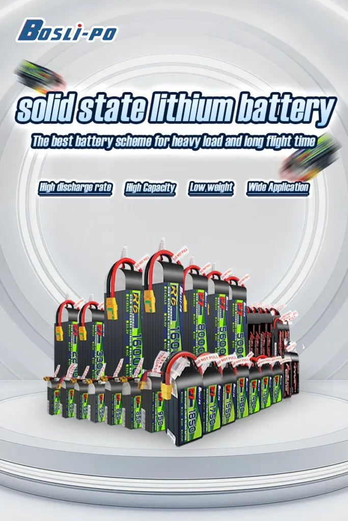 Batería LiPo Boslipo 850mAh 95C 4S 3 Batería LiPo Bosli-PO 850mAh 4S 95C XT30 para drones FPV