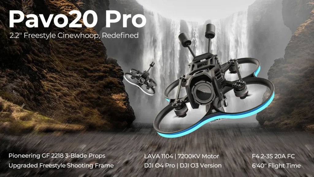 BetaFPV Pavo20 Pro: cinewhoop ligero para DJI O3/O4