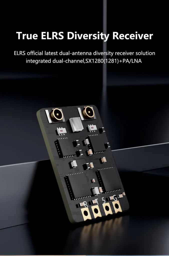Receptor GEPRC ELRS DUAL 2.4G Diversity 9 2 2