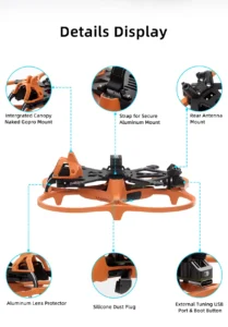 Frame CineWhoop Geprc Cinelog30 V3 para O4 Air Unit Pro 8 GEPRC CL30 V3 Frame 9
