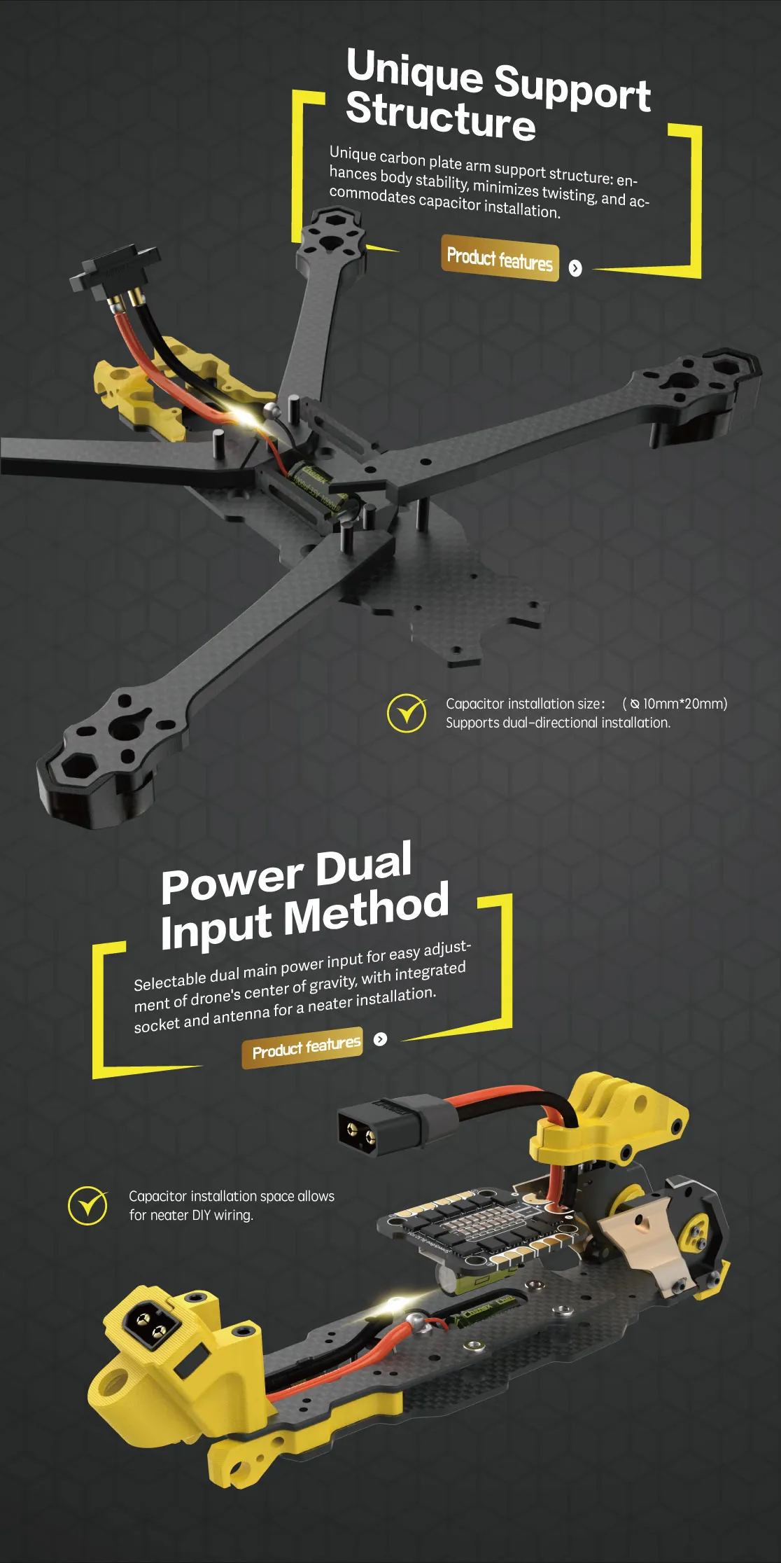 Frame SpeedyBee Mario 5 DC O4 PRO Version 5 Frame FPV SpeedyBee Mario 5 DC – Máxima Compatibilidad con DJI O4 PRO