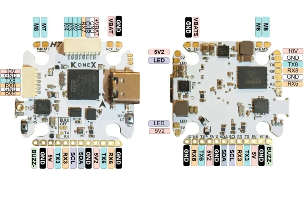 Konex H743 FC & Argus Mini 55A ESC: Stack 20x20 - Imagen 2