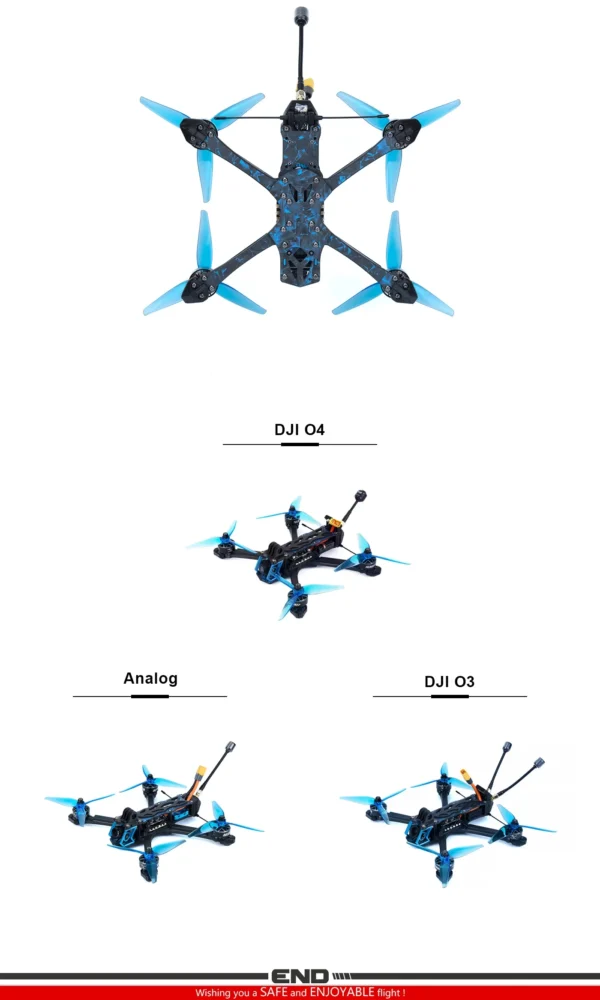 Axisflying Manta 5 SE Squashed X DJI O4 Lite ELRS 2.4G GPS - Imagen 4