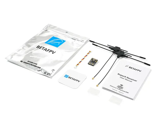 Receptor BETAFPV SuperX ELRS Gemini Xross Nano (ELRS 2.4G+915M) 10 SuperX ELRS Gemini Xross Nano ideal para drones de largo alcance