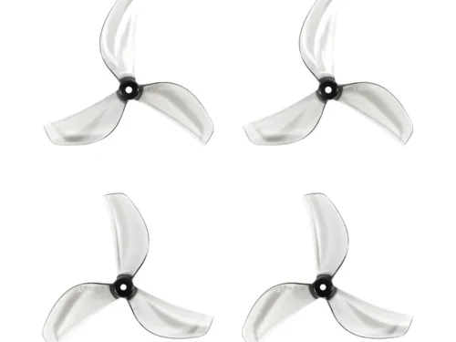 Hélices Gemfan 45mm 3-Blade (1.5mm Shaft 4PCS) Clear Grey