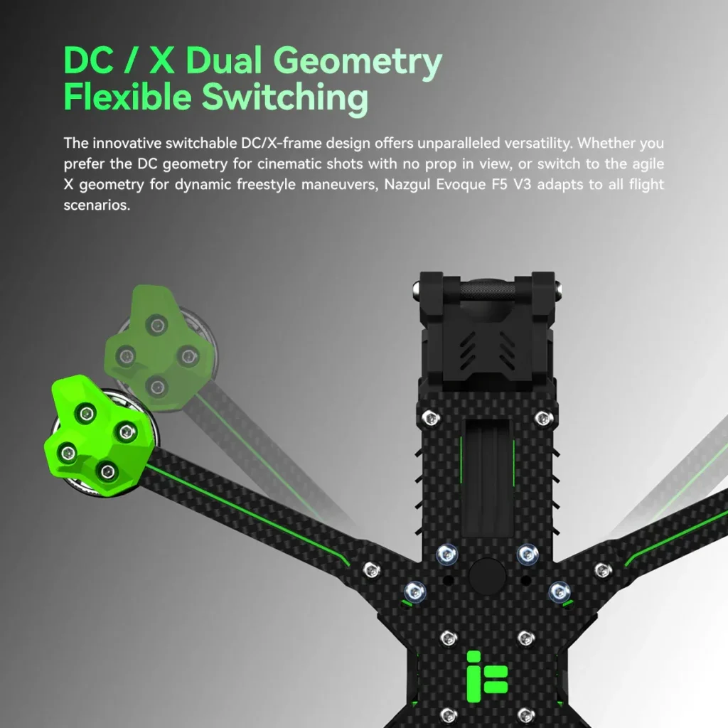 iFlight Nazgul Evoque F5 V3 O4 — cine limpio y freestyle agresivo en un solo 5” iflight nazgul evoque f5 v3 o4 x